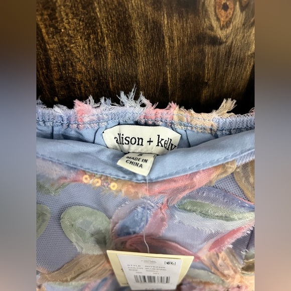 NWT: Allison + Kelly Pastel Floral Puff Sleeve Baby Doll Dress- Size: Small - Picture 10 of 13